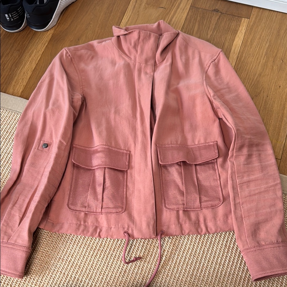 Banana Republic Stylish Pink Jacket with Front Pockets